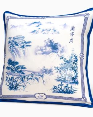 Poets of the Orchid Pavilion Cushion Cover