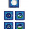 Mongolian Bowls Coasters - Set of 4