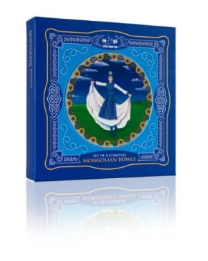 Mongolian Bowls Coasters - Set of 4