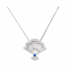Fan Necklace - Silver