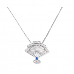 Fan Necklace - Silver