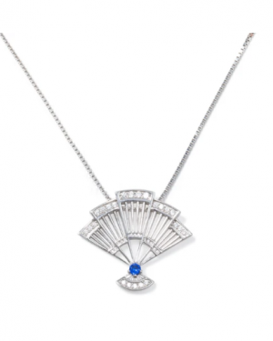 Fan Necklace - Silver