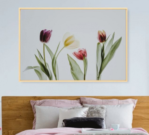 Canvas Painting flower tulips